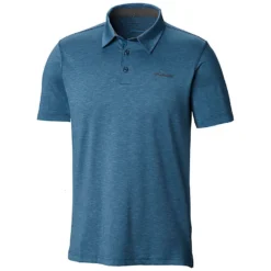 Columbia Tech Trail Mens Polo Shirt Petrol Blue -Railblaza Sale Store 1768701 403 f 4