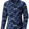 Columbia Glacial IV Print Half Zip Womens Pullover Eve Fractal