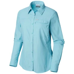 Columbia Silver Ridge 2.0 Long Sleeve Womens Shirt Clear Blue -Railblaza Sale Store 1841821 459 f 2