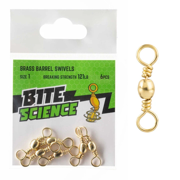 Bite Science Brass Barrel Swivel Value Pack 1 Bite Science Brass Barrel Swivel Value Pack
