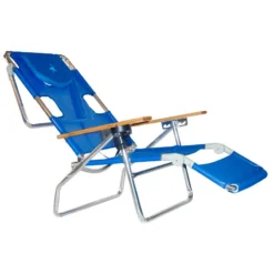 Beachkit Ostrich 3 In 1 Lounger Flat Beach Chair Lounge