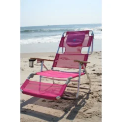 Beachkit Ostrich 3 In 1 Lounger Flat Beach Chair Lounge -Railblaza Sale Store 3N1 1002B PINK 01