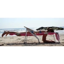 Beachkit Ostrich 3 In 1 Lounger Flat Beach Chair Lounge -Railblaza Sale Store 3N1 1002B PINK 02