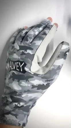 Alvey UPF Stretch Fit Fishing Sun Gloves