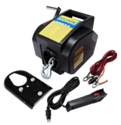 Atlantic Heavy Duty Electric Boat Trailer Winch With Cord Remote