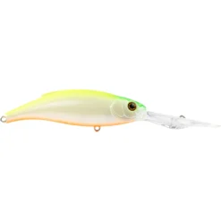 Atomic Hardz Shiner 75mm Double Deep Hard Body Lure -Railblaza Sale Store Atomic Hardz Shiner Double Deep Hard Body Pearl Chartreuse