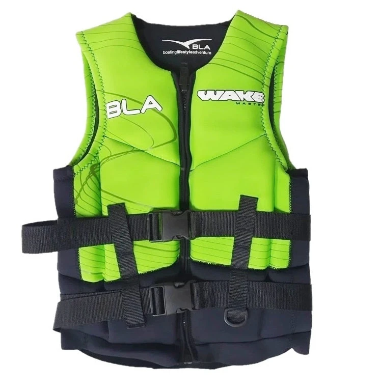 BLA Wakemaster V2 Nylon Life Jacket PFD Vest L50s - Bright Green 1 BLA Wakemaster V2 Nylon Life Jacket PFD Vest L50s - Bright Green