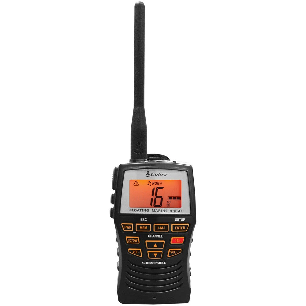 Cobra HH150 Floating Handheld VHF Radio 118106 1 Cobra HH150 Floating Handheld VHF Radio 118106