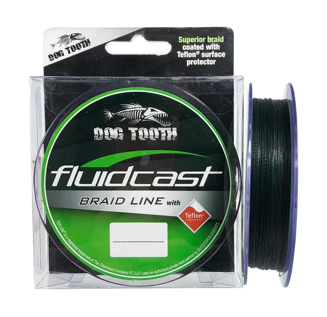 Dog Tooth Fluidcast 300m Green Braided Fishing Line 4 Dog Tooth Fluidcast 300m Green Braided Fishing Line - Image 4