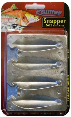 Gillies Snapper Lead Sinker Mould -Railblaza Sale Store GilliesSnapperSinkerMould 6oz