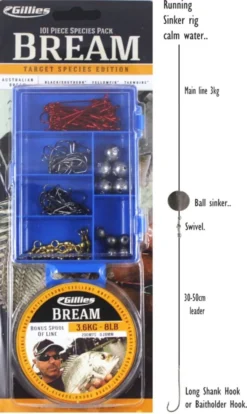 Gillies Bulk Value Species Pack With Line -Railblaza Sale Store Gillies Bulk Value Species Pack with Line Bream