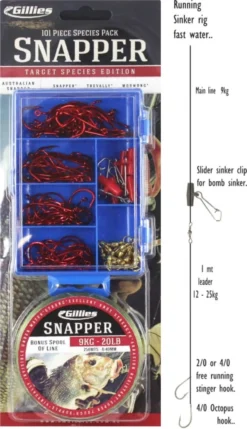 Gillies Bulk Value Species Pack With Line -Railblaza Sale Store Gillies Bulk Value Species Pack with Line Snapper