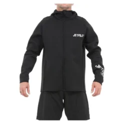 Jetpilot Flight Mens Hooded Jetski Tour Coat Black JA22160