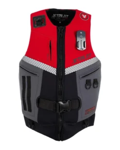 Jetpilot Venture Mens Neo Neoprene Life Jacket PFD Vest Black Red
