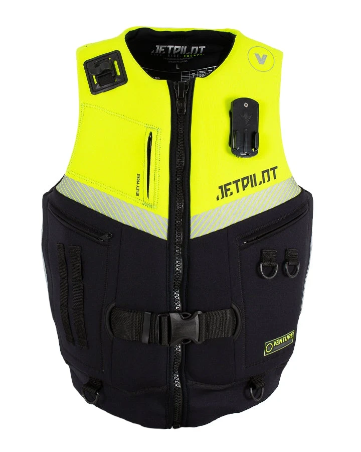 Jetpilot Venture Mens Neo Neoprene Life Jacket PFD Vest Black Yellow 1 Jetpilot Venture Mens Neo Neoprene Life Jacket PFD Vest Black Yellow