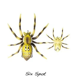 Lunkerhunt Phantom Spider Surface Walker Lure -Railblaza Sale Store Lunkerhunt Phantom Spider Walker Lure Six Spot