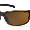 Mako Shadow Matte Black Brown Frame Polarised Sunglasses