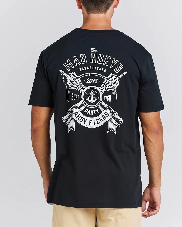 Mad Hueys Get Bent Short Sleeve Tee Black 2 Mad Hueys Get Bent Short Sleeve Tee Black - Image 2