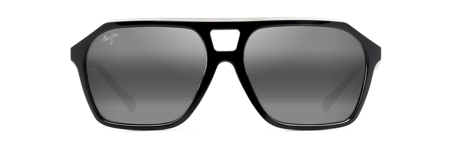 Maui Jim 880-02 Wedges Black Gloss Frame Crystal Natural Grey Glass Lens Sunglasses 1 Maui Jim 880-02 Wedges Black Gloss Frame Crystal Natural Grey Glass Lens Sunglasses