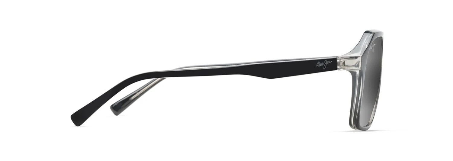 Maui Jim 880-02 Wedges Black Gloss Frame Crystal Natural Grey Glass Lens Sunglasses 2 Maui Jim 880-02 Wedges Black Gloss Frame Crystal Natural Grey Glass Lens Sunglasses - Image 2