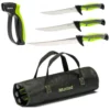 Wilson Mustad Green 3 Piece Knife Kit - Mirror Polish