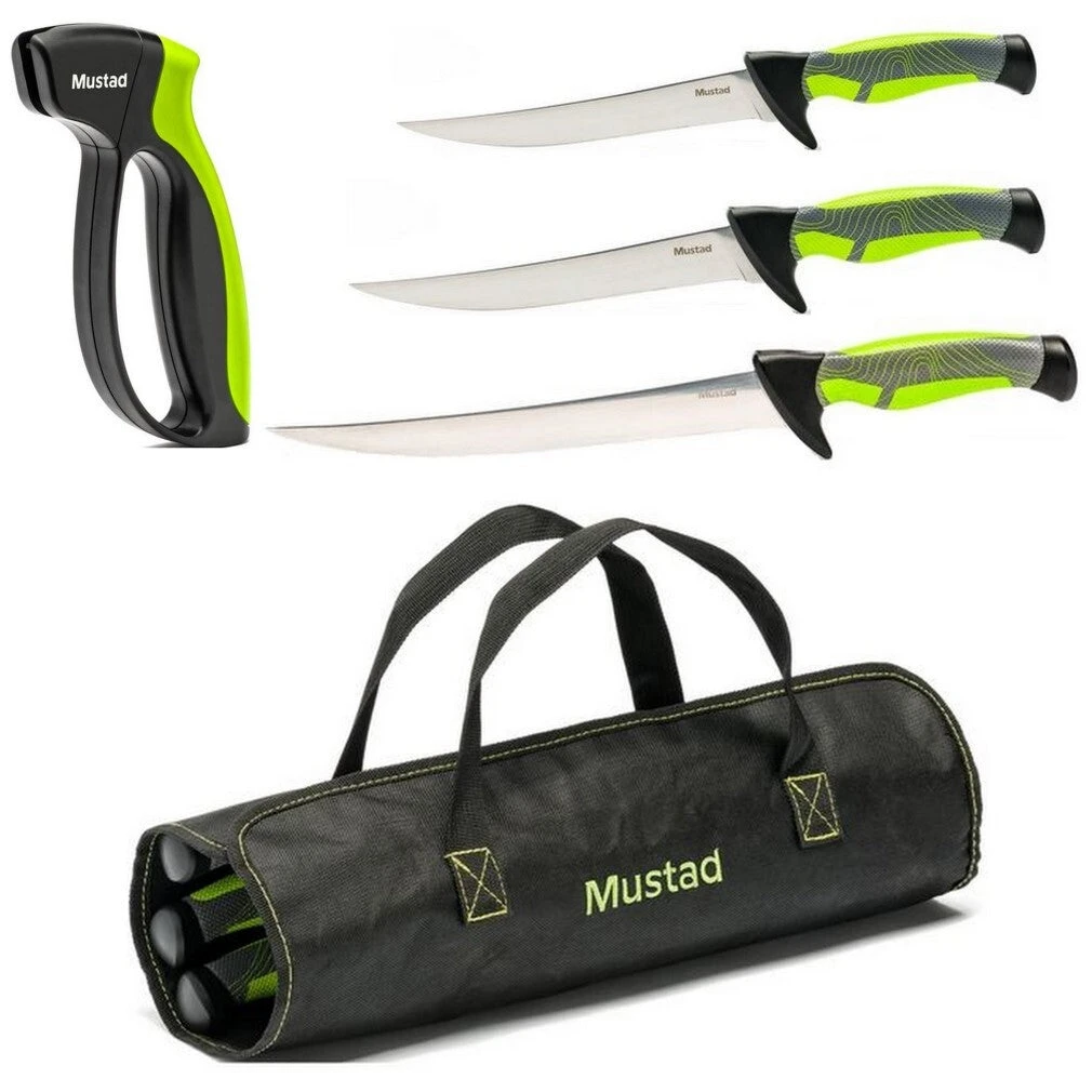 Wilson Mustad Green 3 Piece Knife Kit - Mirror Polish 1 Wilson Mustad Green 3 Piece Knife Kit - Mirror Polish
