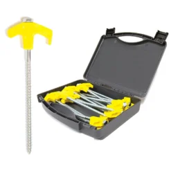 Oztrail Screw In Tent Peg Bulk Value Kit Pack