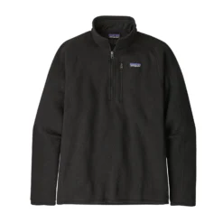 Patagonia Mens Better Sweater 1/4 Zip - Black
