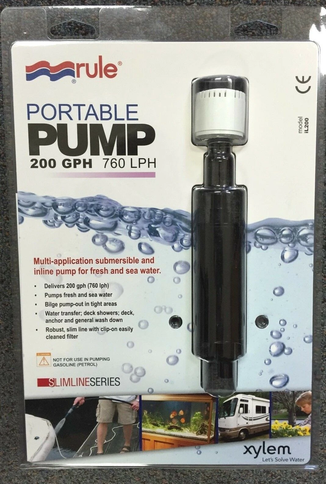 Rule IL200 Inline Submersible Portable 12 Volt Pump RWB2620 2 Rule IL200 Inline Submersible Portable 12 Volt Pump RWB2620 - Image 2