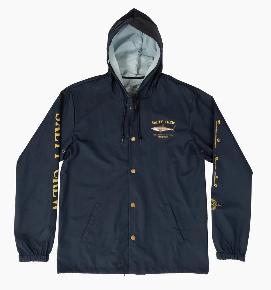 Salty Crew Bruce Snap Jacket Navy 1 Salty Crew Bruce Snap Jacket Navy