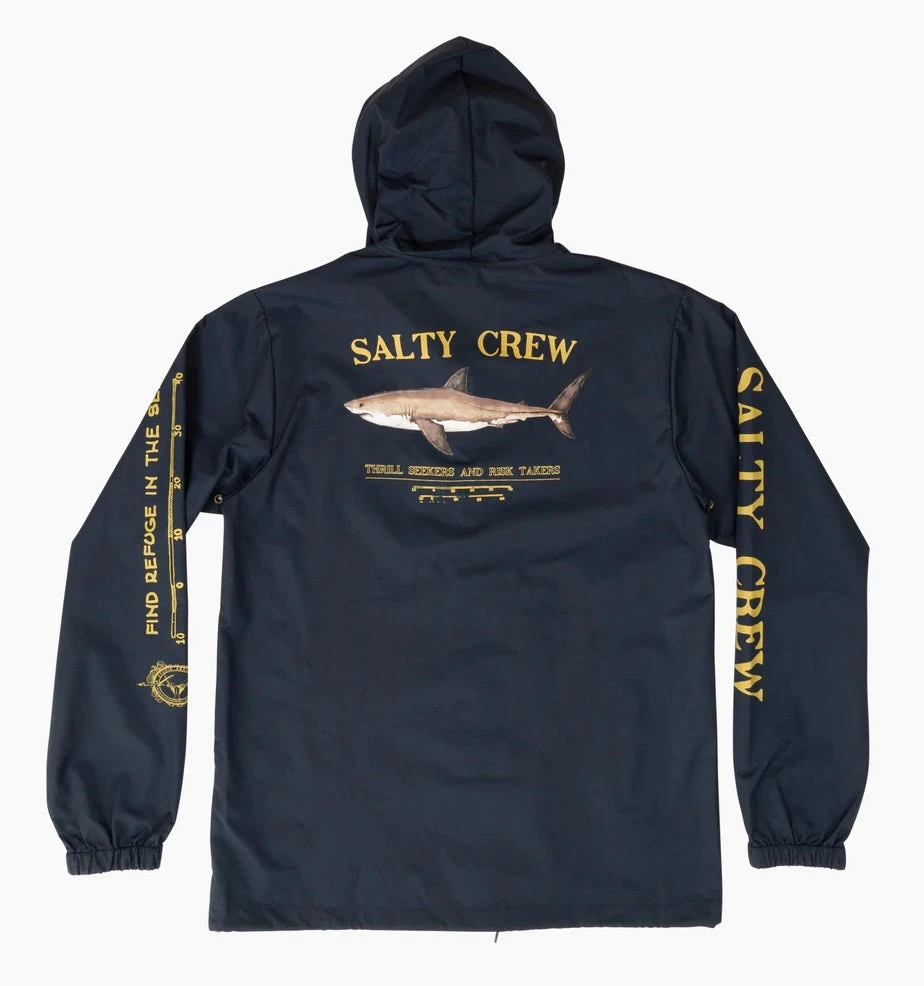 Salty Crew Bruce Snap Jacket Navy 2 Salty Crew Bruce Snap Jacket Navy - Image 2