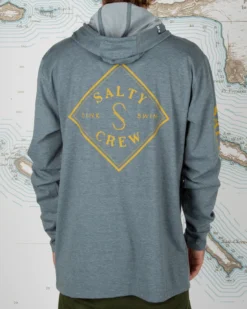 Salty Crew Tippet Pocket Hooded Tech Tee Blue -Railblaza Sale Store SaltyCrewTippetPocketHoodedTechTeeBluev3