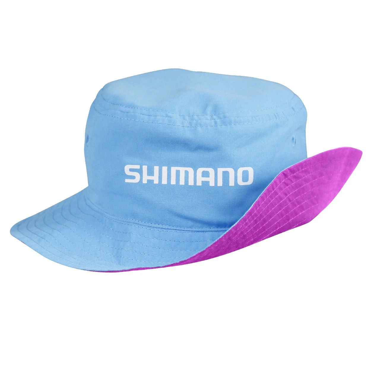 Shimano Kids Reversible Pink Cyan Bucket Hat 1 Shimano Kids Reversible Pink Cyan Bucket Hat