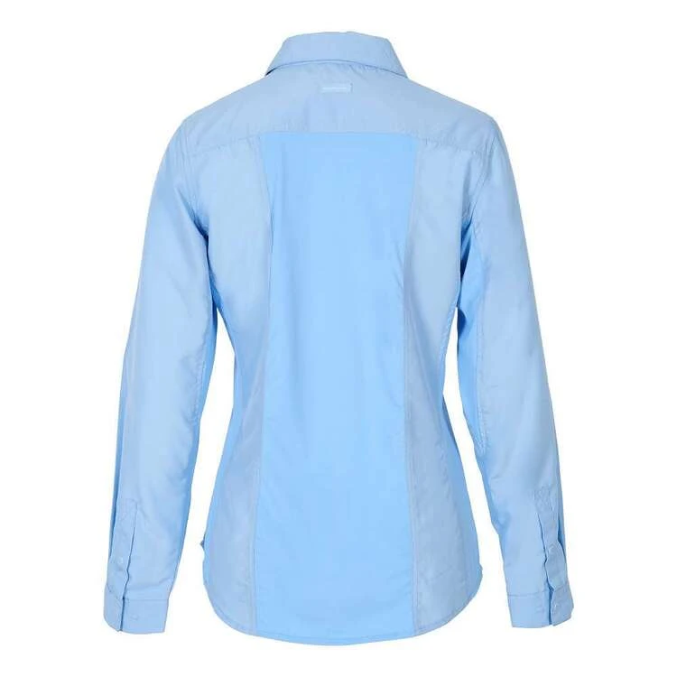 Shimano Ladies Vented Long Sleeve Fishing Shirt Ice 2 Shimano Ladies Vented Long Sleeve Fishing Shirt Ice - Image 2