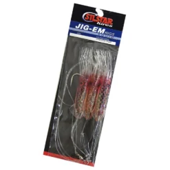 Silstar Jig Em Squid Pre Tied Rig 12 Silstar Jig Em Squid Pre Tied Rig -Railblaza Sale Store Silstar Jig Em Squid Pre Tied Rig naturalgreenpurple hi res