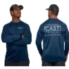 Cast We Live By The Tides Performance Long Sleeve Fishing Jersey Shirt