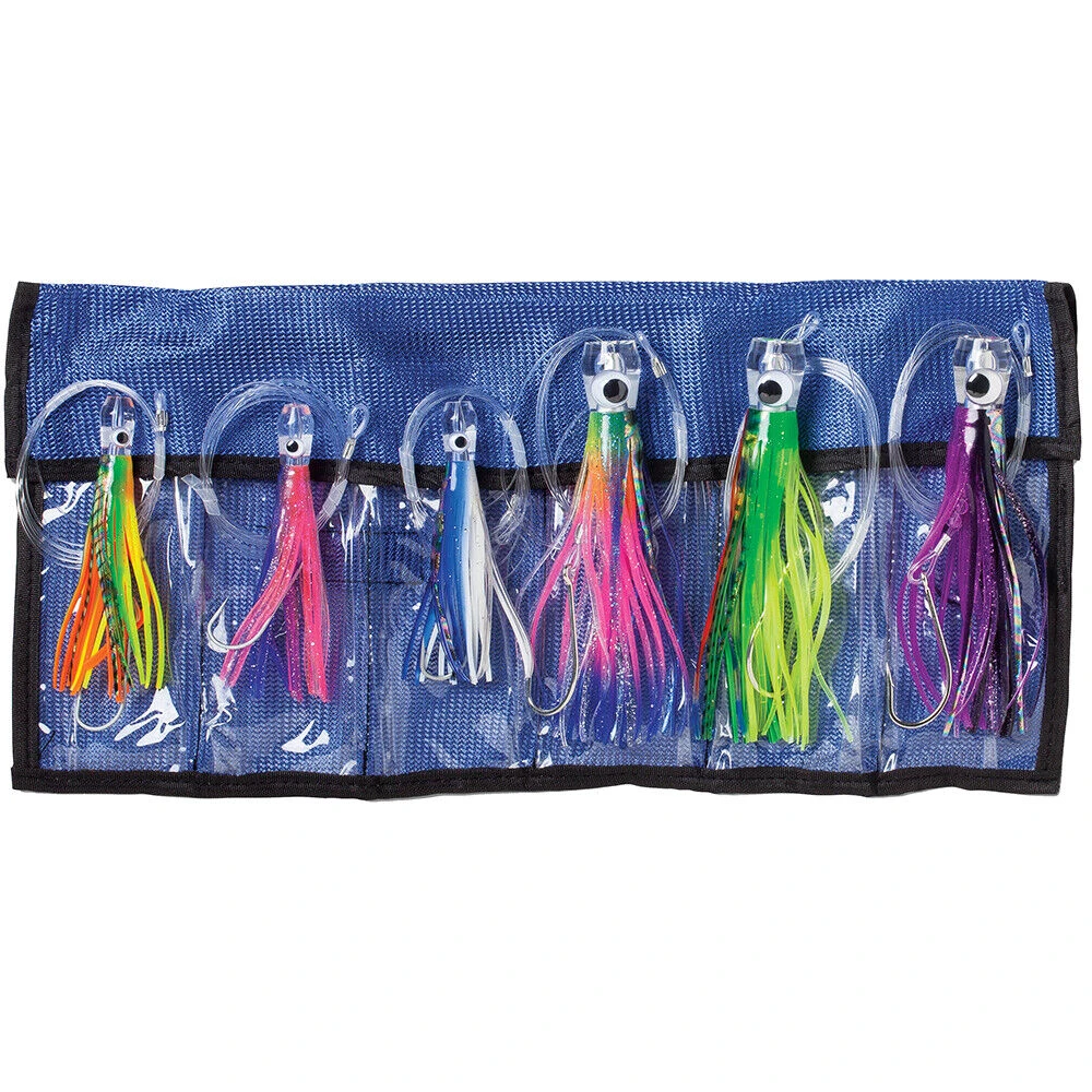 Williamson Sailfish Catcher Rigged Skirted Trolling Lure Bulk Value Kit 6 Pack 1 Williamson Sailfish Catcher Rigged Skirted Trolling Lure Bulk Value Kit 6 Pack