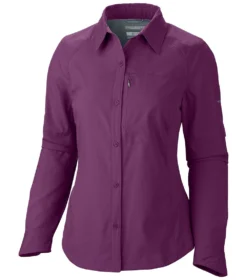 Columbia Silver Ridge Long Sleeve Womens Shirt Dark Raspberry 12 Columbia Silver Ridge Long Sleeve Womens Shirt Dark Raspberry -Railblaza Sale Store al7079 520 1 1
