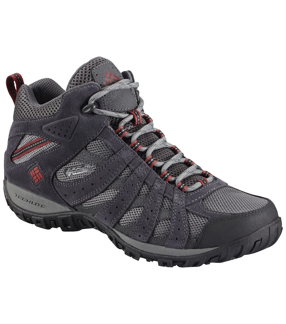 Columbia Redmond Mid Waterproof Mens Hiking Boots Charcoal Red 8 Columbia Redmond Mid Waterproof Mens Hiking Boots Charcoal Red - Image 8