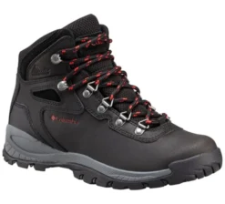 Columbia Newton Ridge Plus Womens Hiking Boot Black Poppy Red