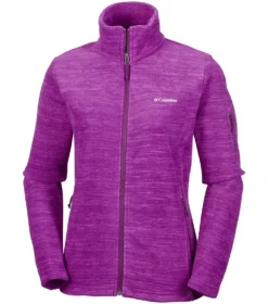 Columbia Fast Trek Womens Dark Raspberry Fleece Jacket -Railblaza Sale Store el1012 520 1 1