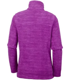 Columbia Fast Trek Womens Dark Raspberry Fleece Jacket