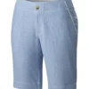 Columbia Solar Fade Womens Walk Shorts Vivid Blue