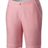 Columbia Solar Fade Womens Walk Shorts Camellia Red