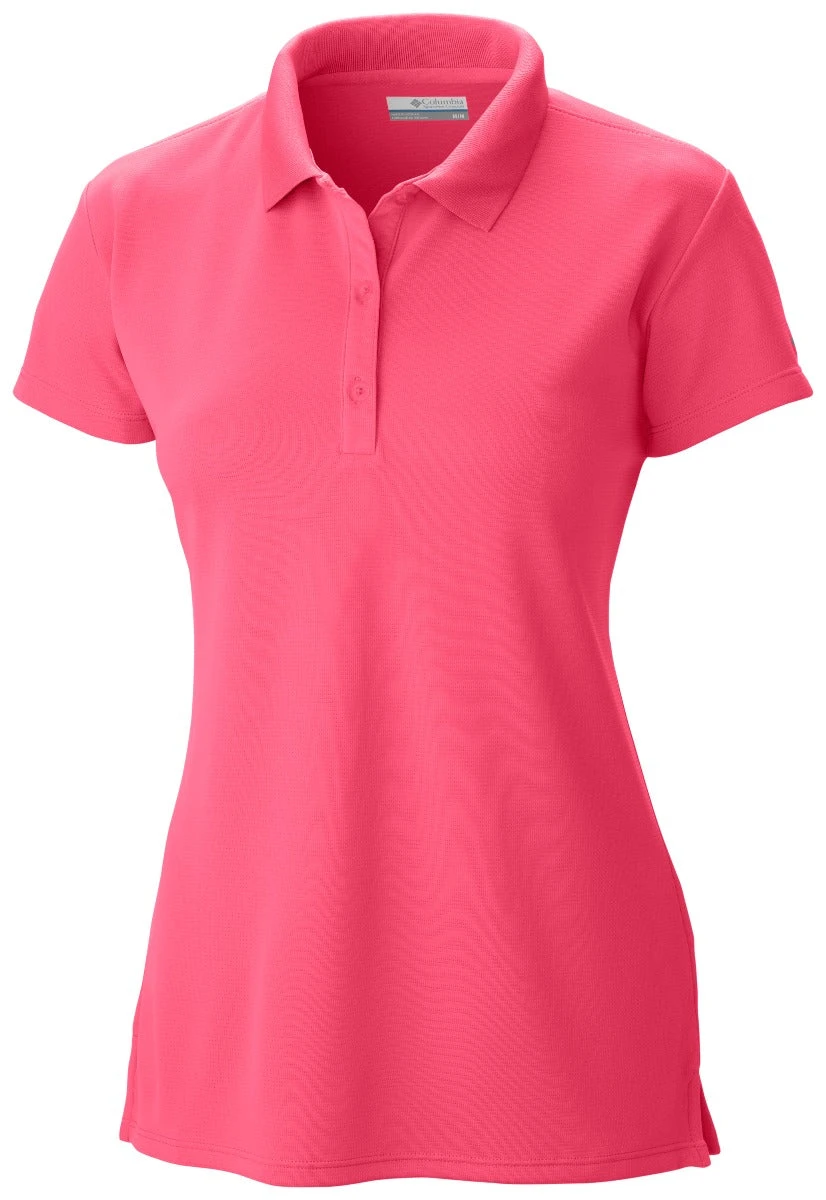 Columbia PFG Innisfree Short Sleeve Womens Polo Shirt Bright Geranium 2 Columbia PFG Innisfree Short Sleeve Womens Polo Shirt Bright Geranium - Image 2