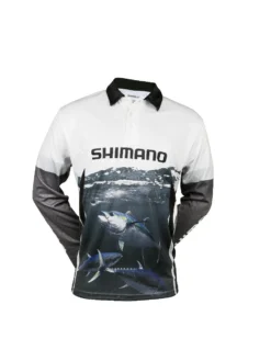Shimano Ocea Tuna Sublimated Adult Shirt Grey White -Railblaza Sale Store ocea tuna sub front sub18002 4