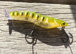 MMD Splash Prawn 95 Top Water Surface Walker Fishing Lure 14 MMD Splash Prawn 95 Top Water Surface Walker Fishing Lure -Railblaza Sale Store sp lime tiger